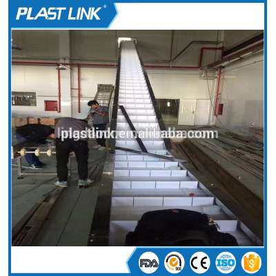 puff snack food elevator/food elevator dumbwaiter/Inclined Conveyor For snack food