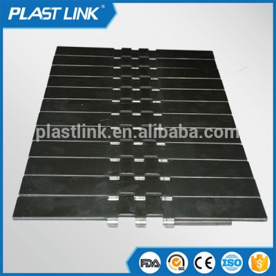 PlastLink Straight running rubber flat top steel chain for bottle transport