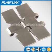 Plast Link 881 stainless steel slat conveyor chain for package industry